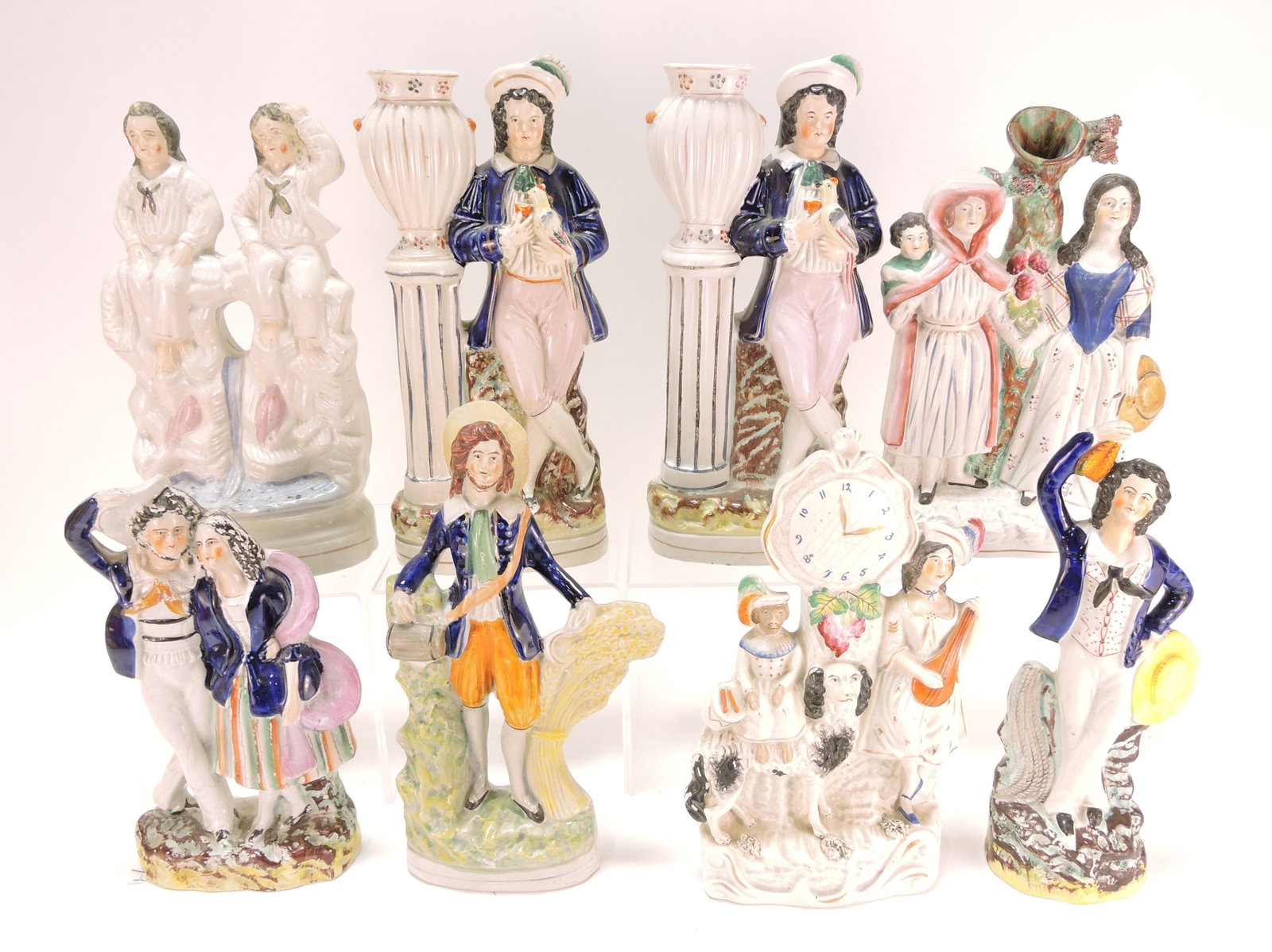 Staffordshire lot of 8 figures, (1 of 1)