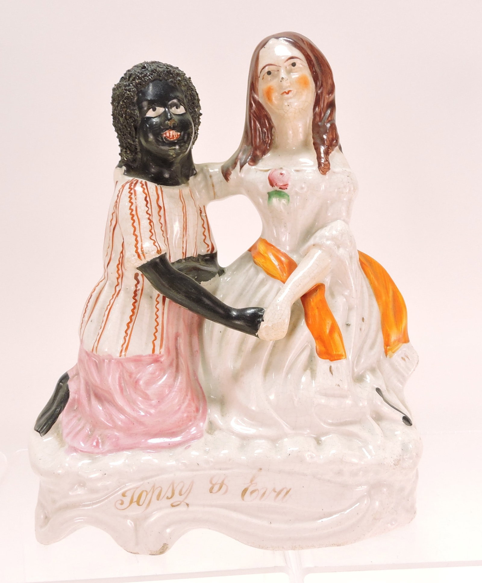 Staffordshire Black Americana 'Topsy and (1 of 1)