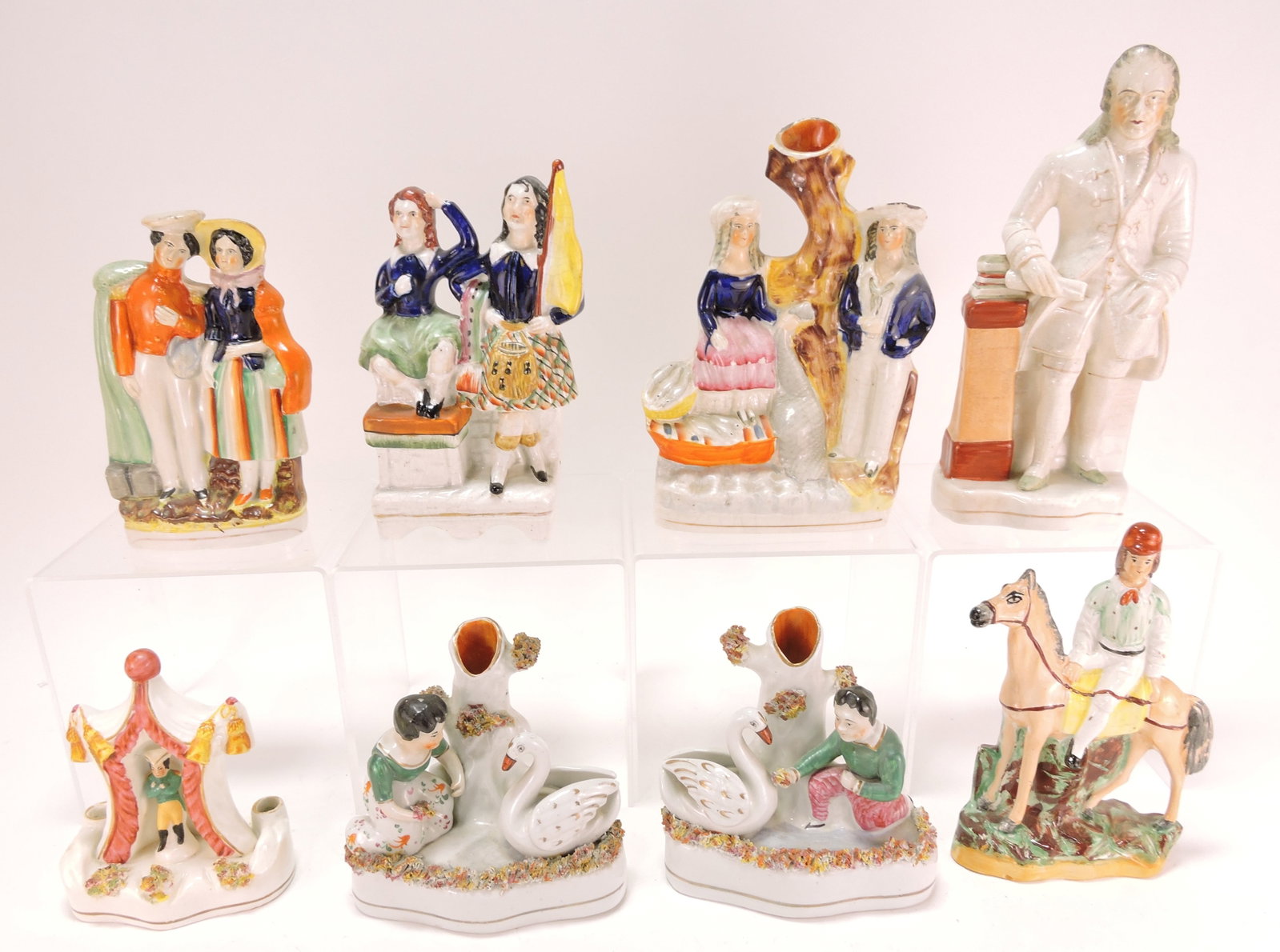 Staffordshire lot of 8 figures, (1 of 1)