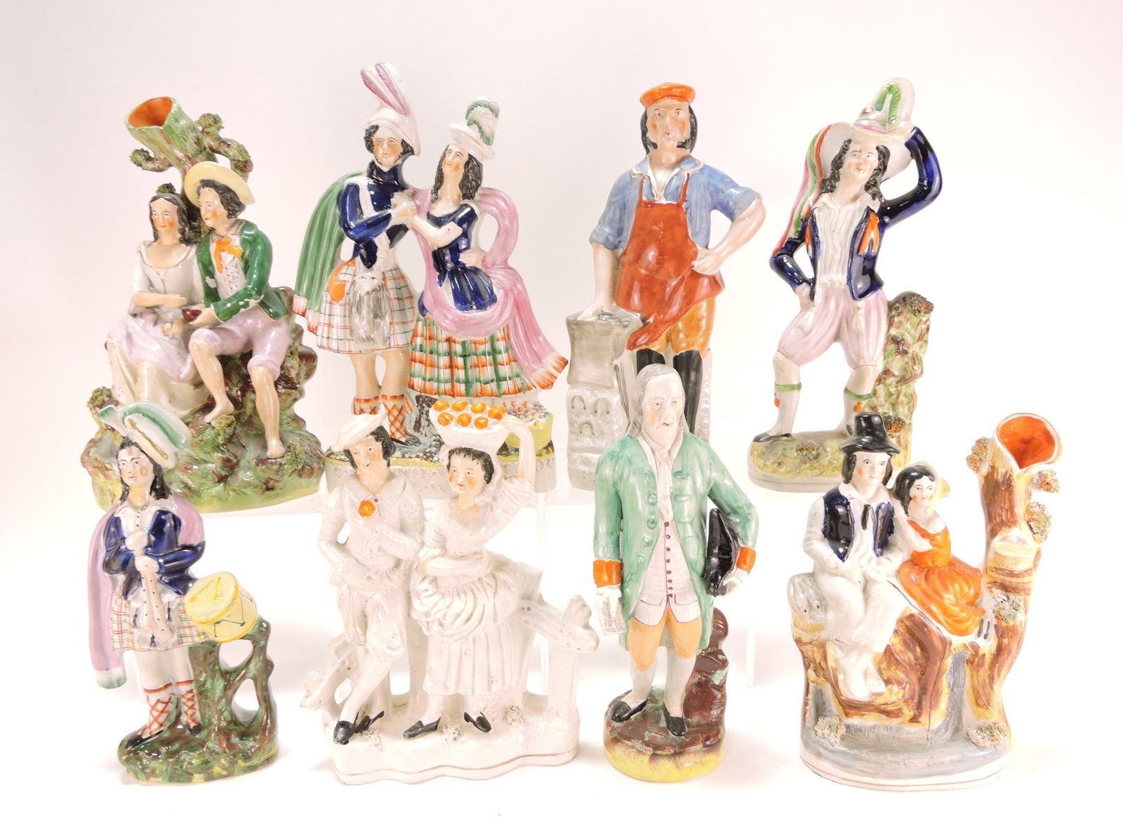 Staffordshire lot of 8 figures, (1 of 1)