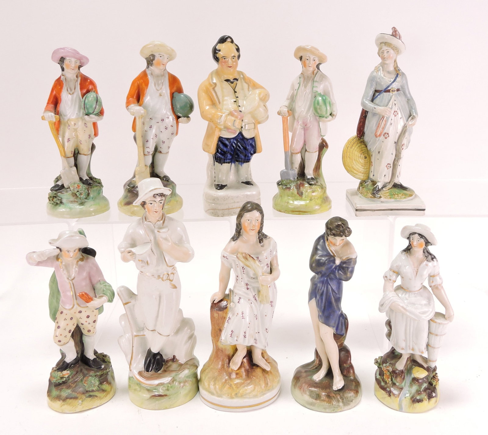Staffordshire lot of 10 figures, (1 of 1)