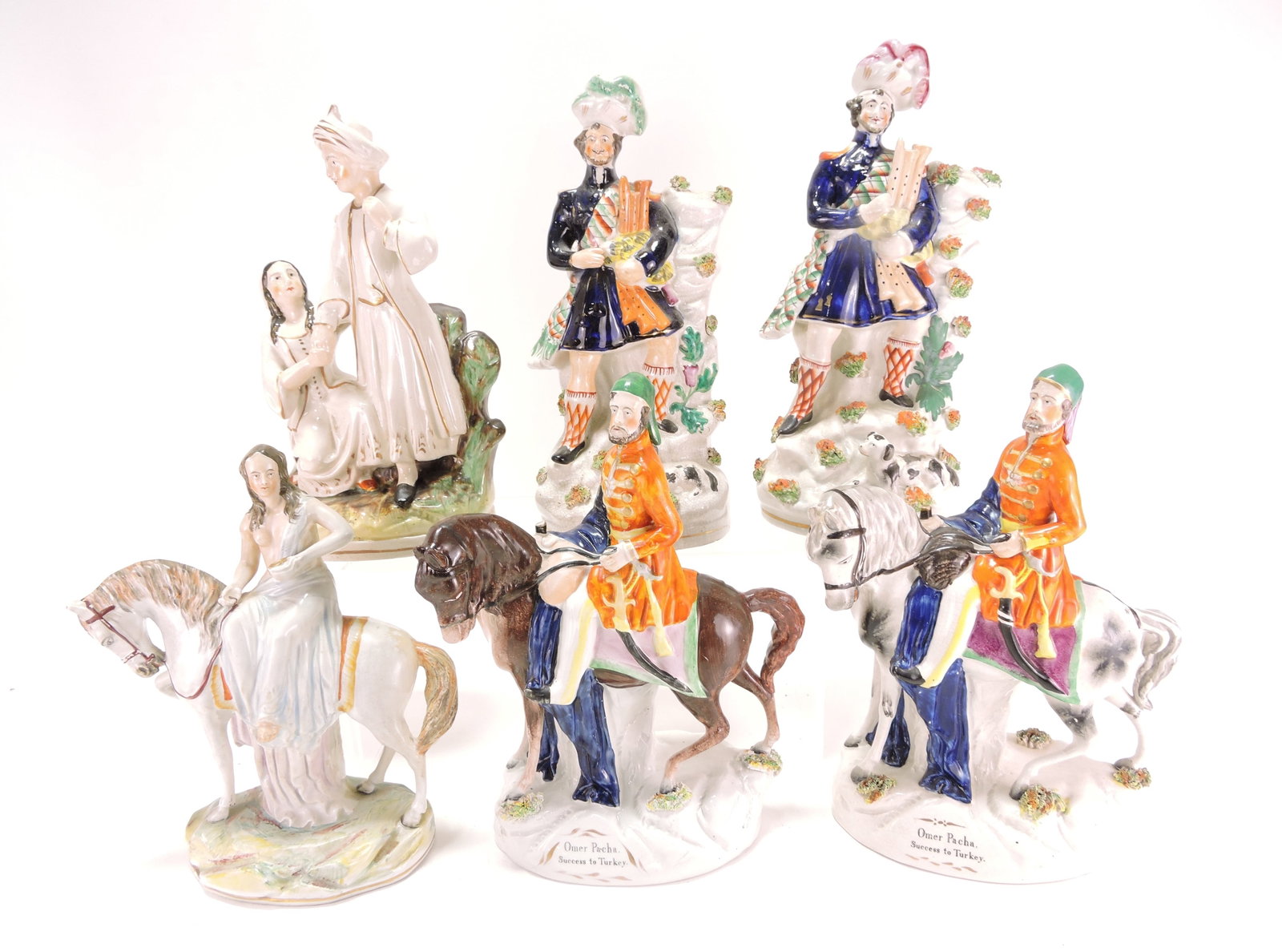 Staffordshire lot of 6 figures, (1 of 1)