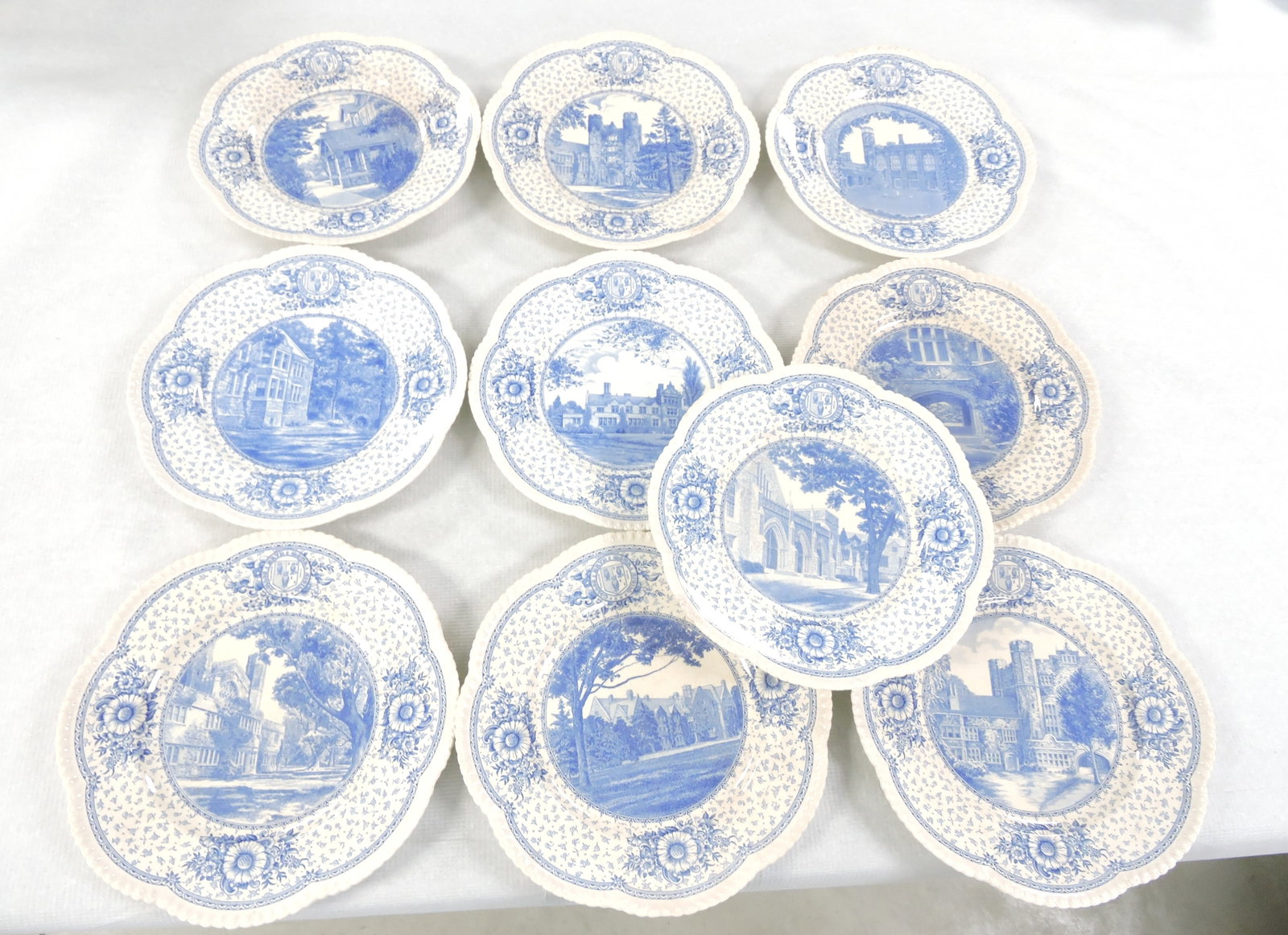 Wedgwood blue/white set of 10 - (1 of 1)