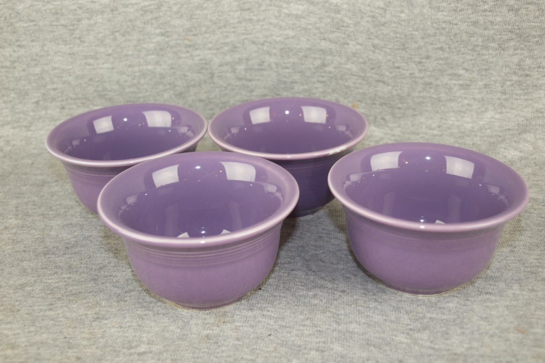 Fiesta Post 86 lilac set of 4 boullion cups: Fiesta Post 86 lilac set of 4 boullion cups