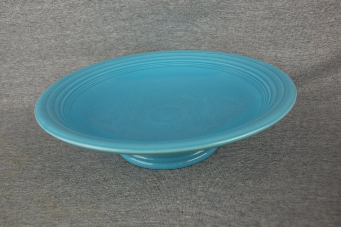 Fiesta 12" fruit compote, turquoise: Fiesta 12" fruit compote, turquoise