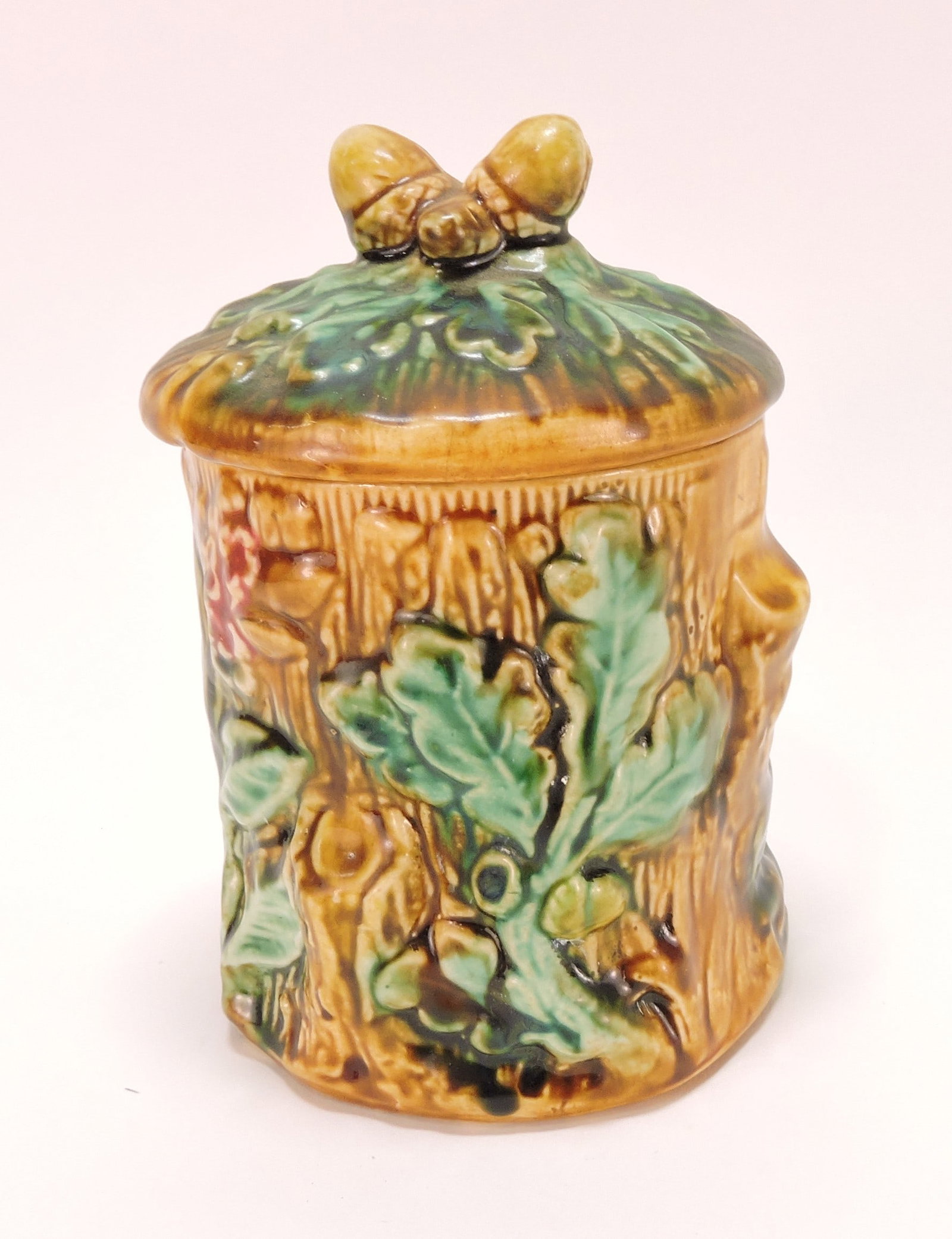 Frie Onnaing French majolica jar with (1 of 1)