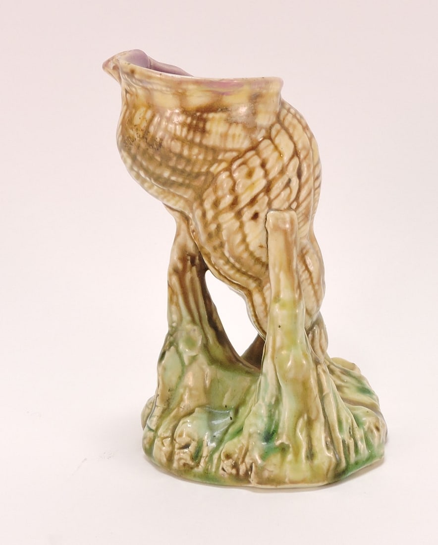 Majolica shell spill vase, 5 1/4" (1 of 1)