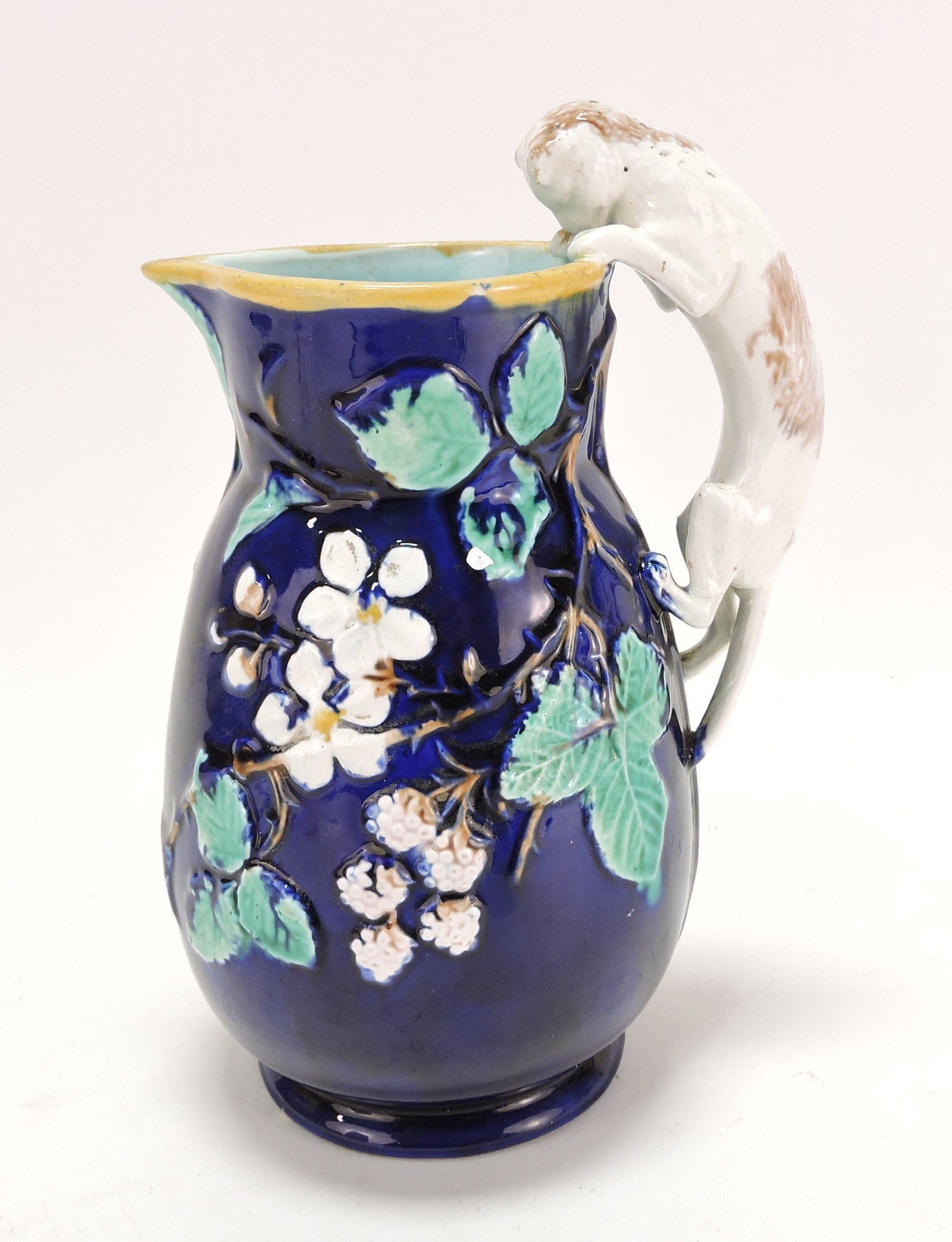 Majolica cobalt floral & blackberry (1 of 1)