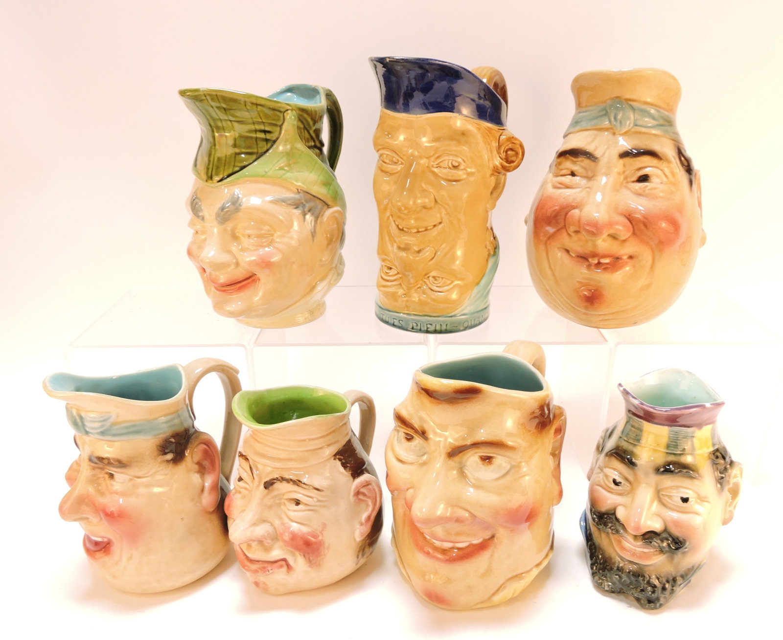Sarreguemines majolica lot of 7 (1 of 1)