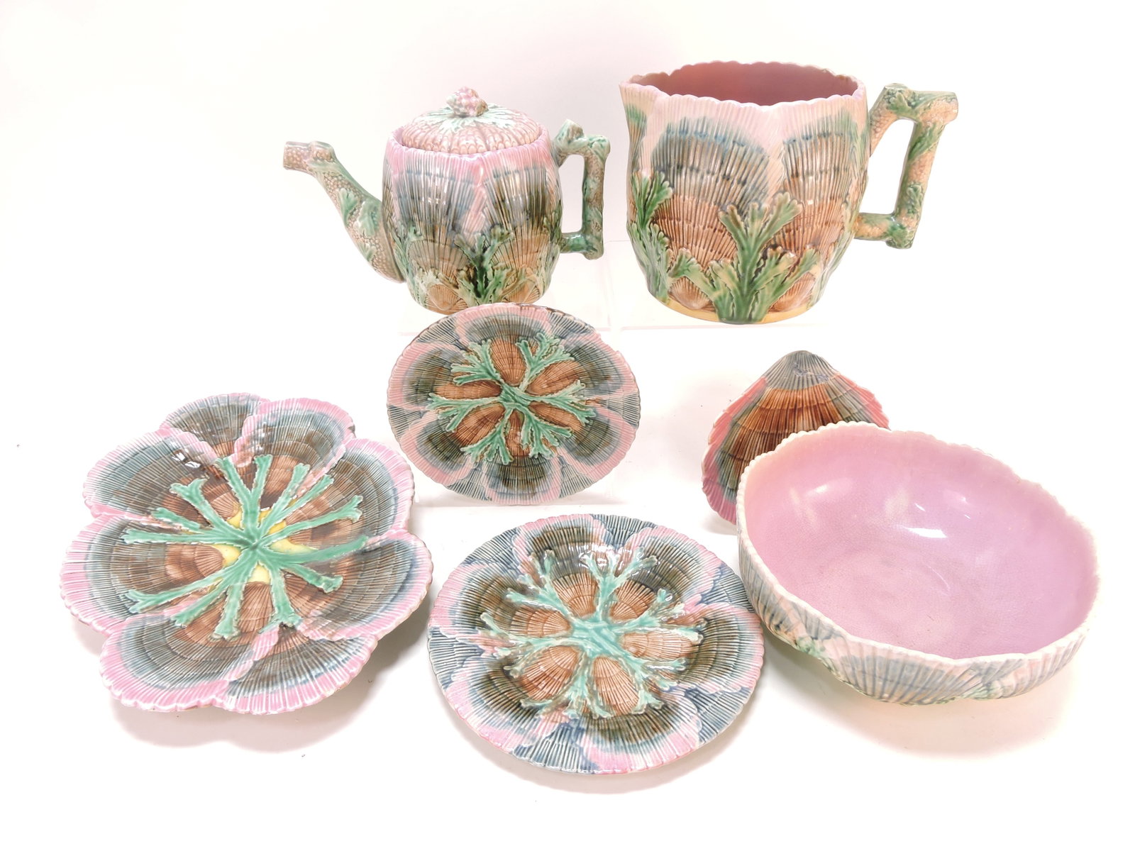 Etruscan majolica shell and seaweed (1 of 1)