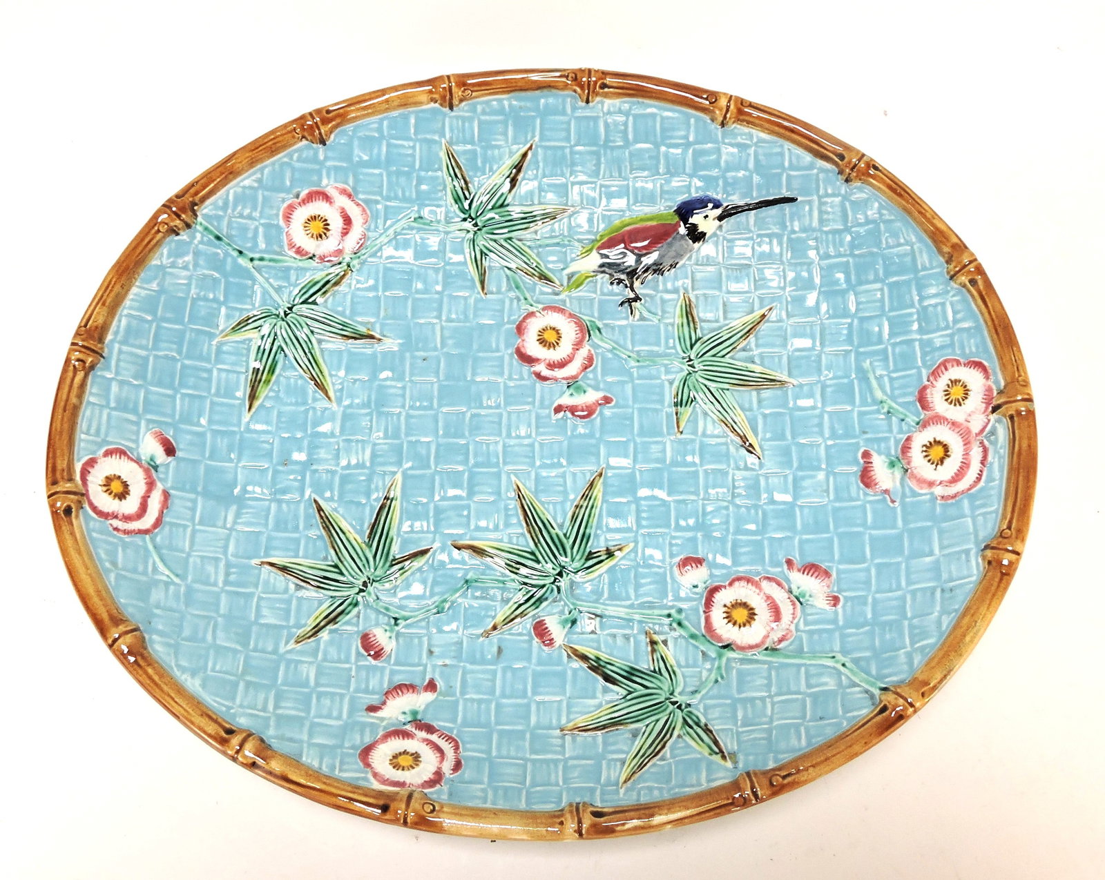 Fielding hummingbird and wicker majolica (1 of 1)