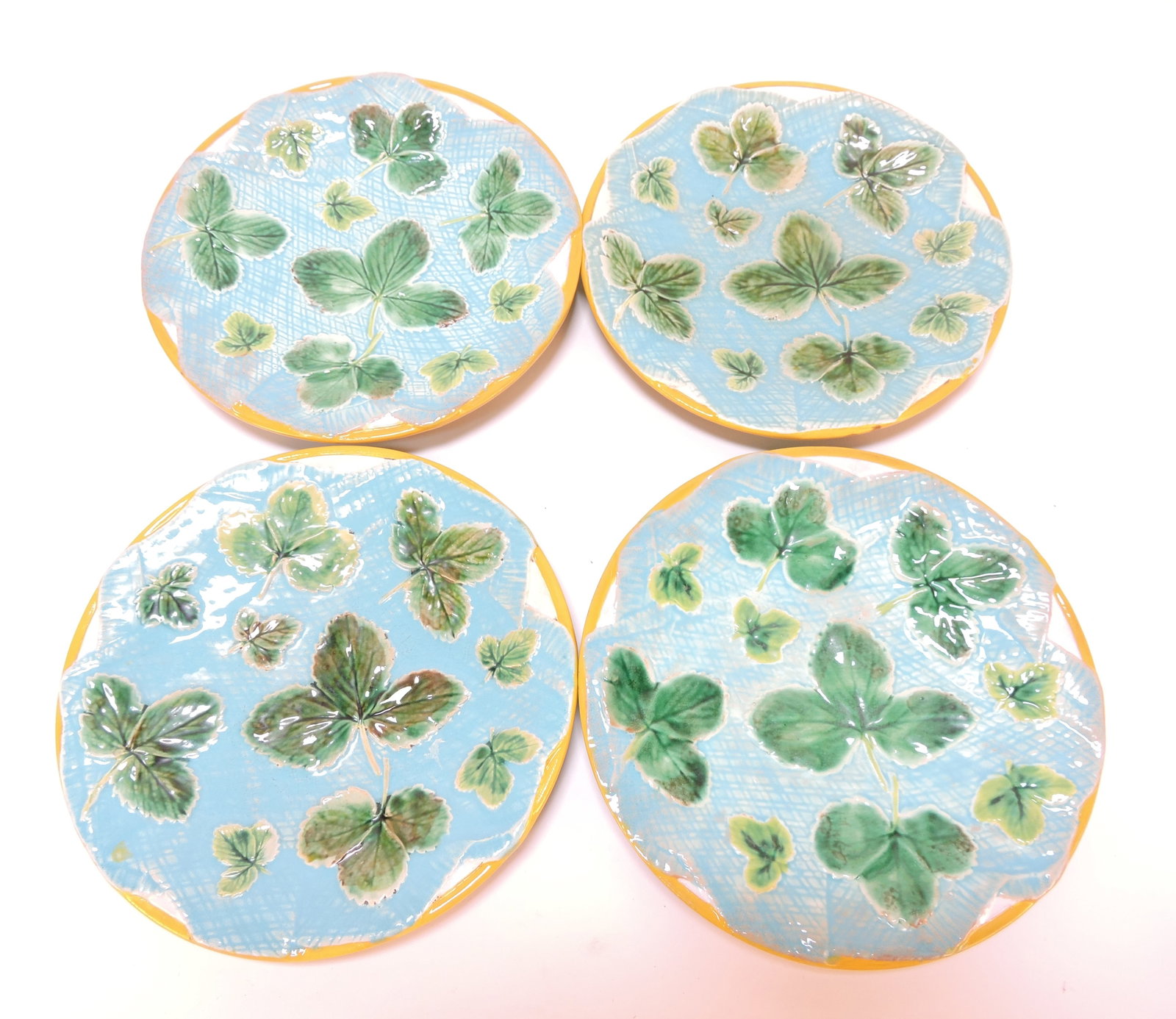 George Jones majolica set of 4 (1 of 1)