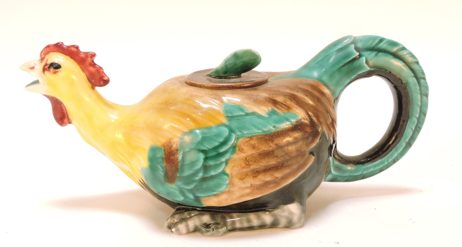 Minton majolica rare cockerel figural (1 of 2)