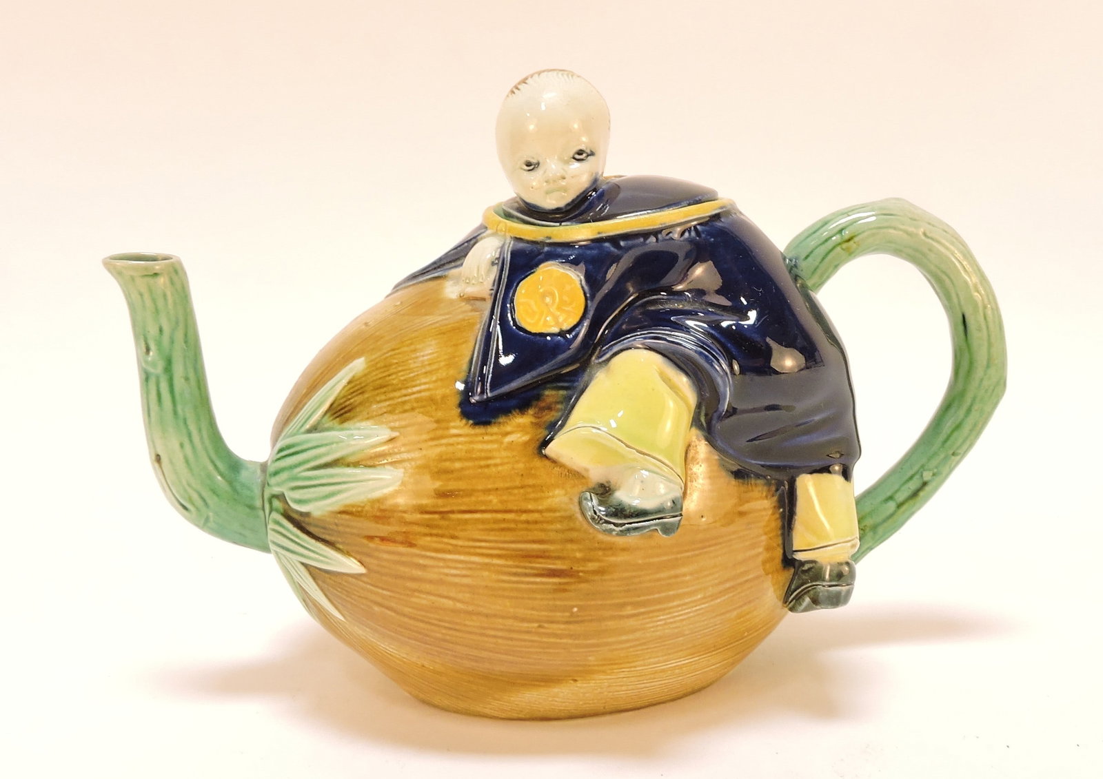 Holdcroft majolica Chinaman and (1 of 2)