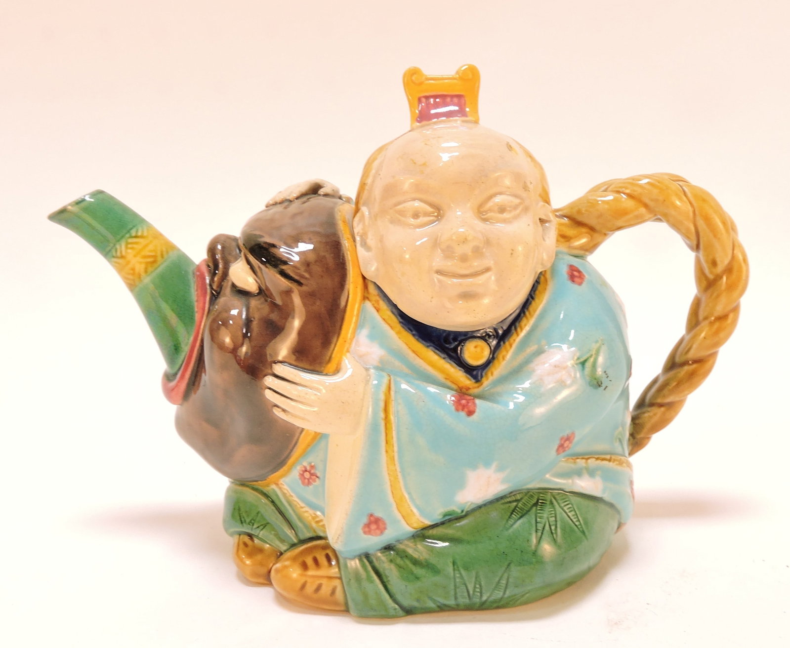 Minton majolica Chinaman and mask (1 of 2)