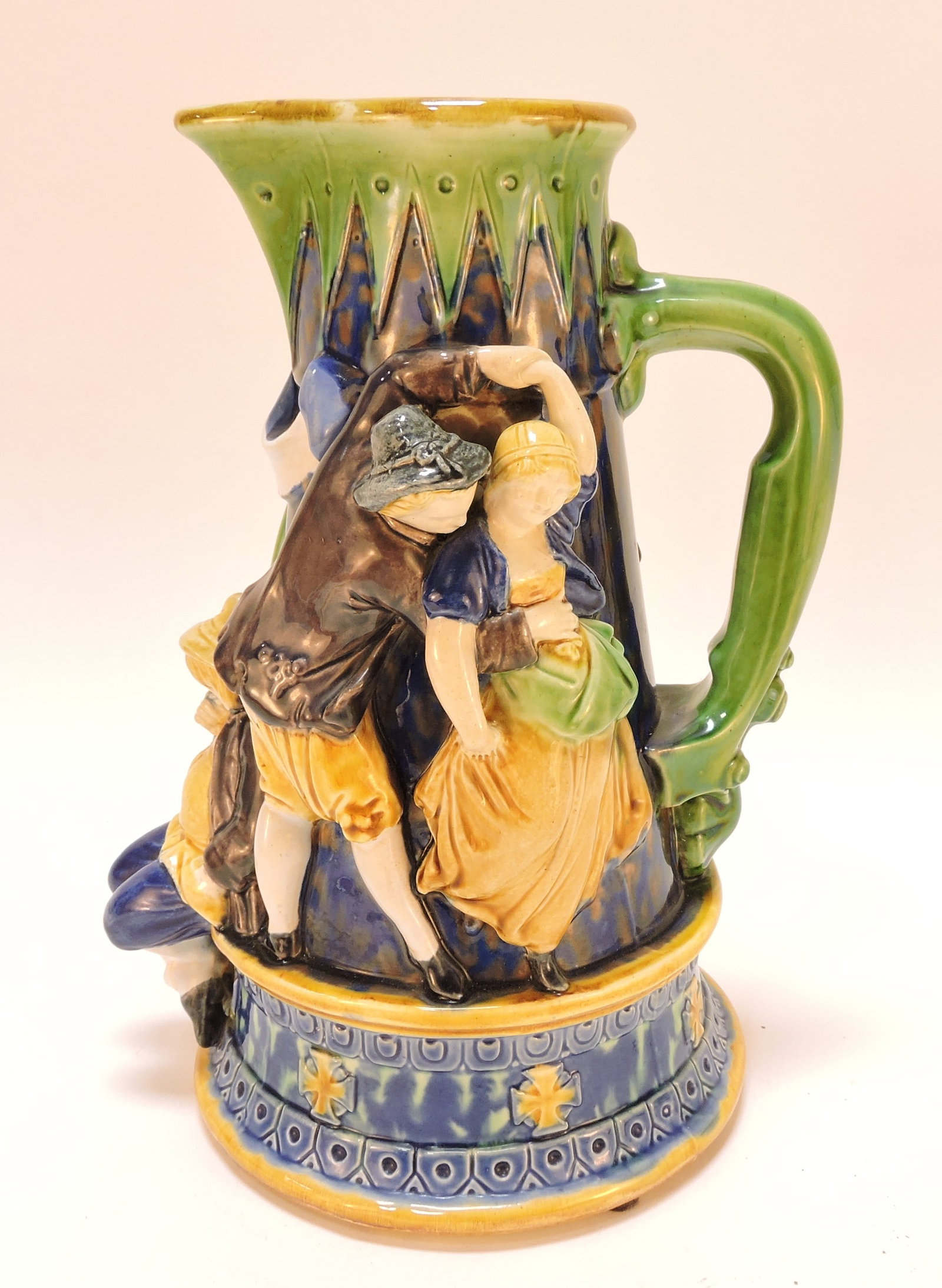 Minton majolica 'Tavern' jug with (1 of 3)