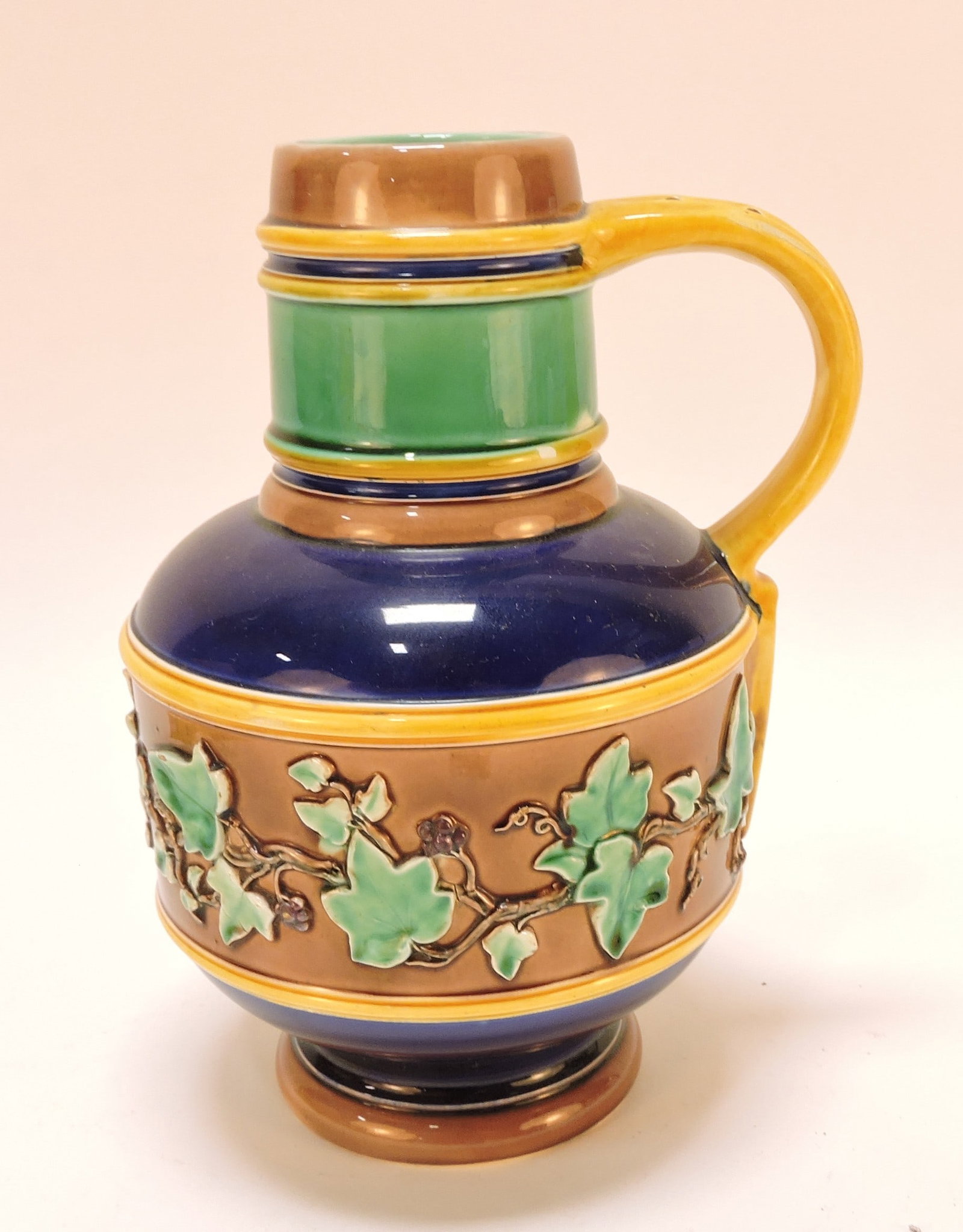 Wedgwood cobalt ivy jug, 8": .