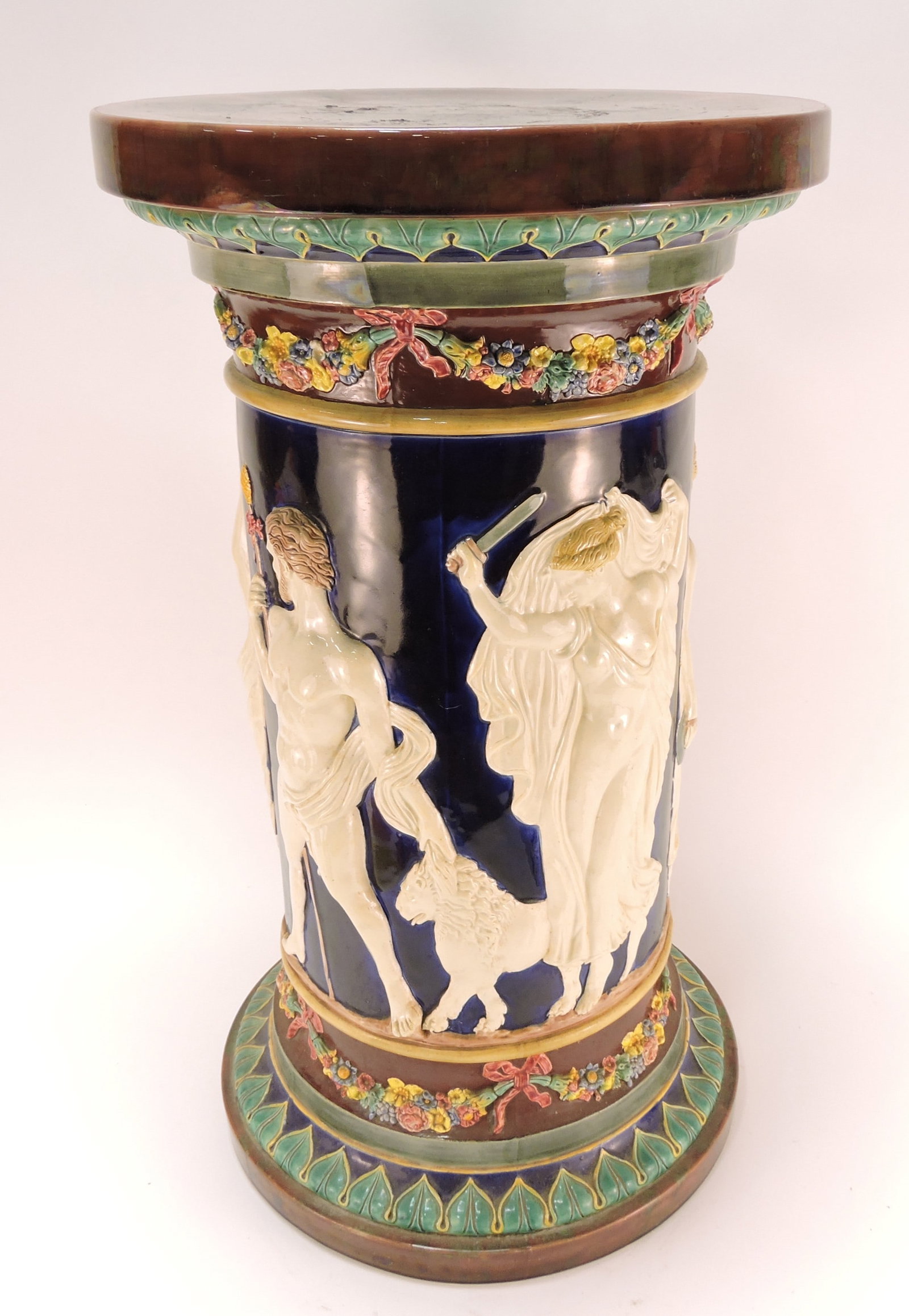 Copeland majolica cobalt Neo Classical (1 of 3)