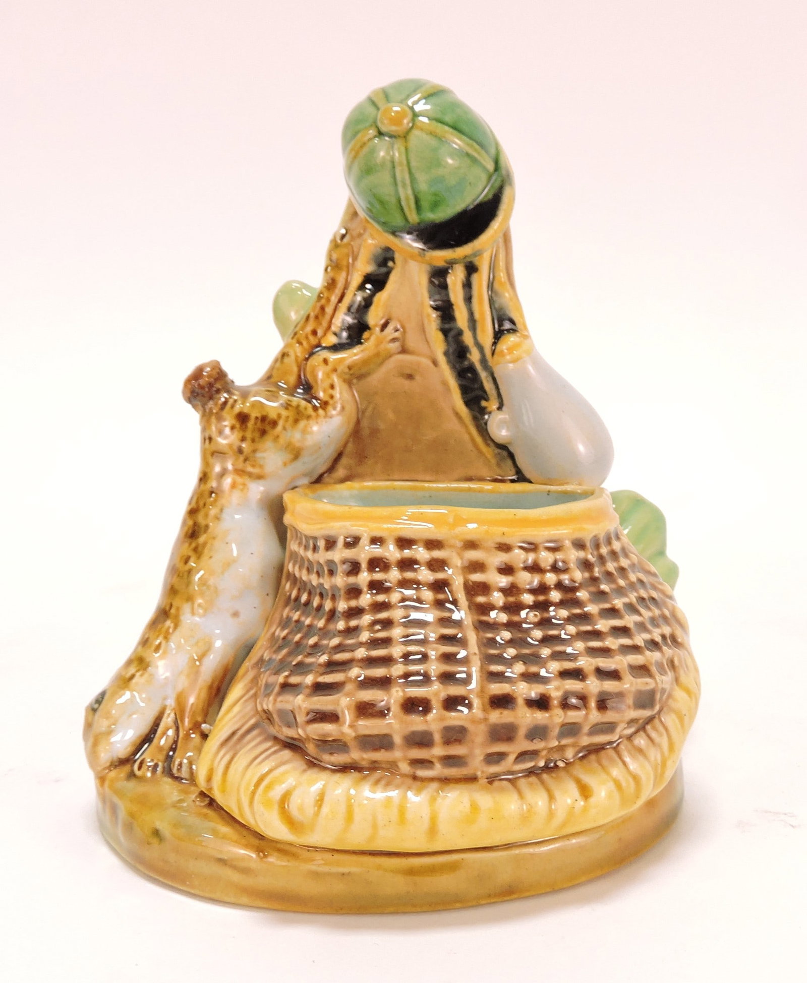 Rare George Jones majolica figural (1 of 3)