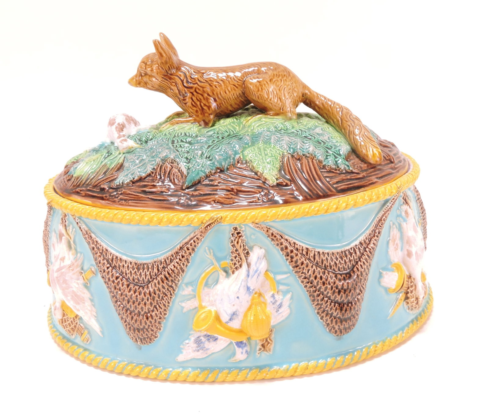 George Jones turquoise majolica (1 of 4)