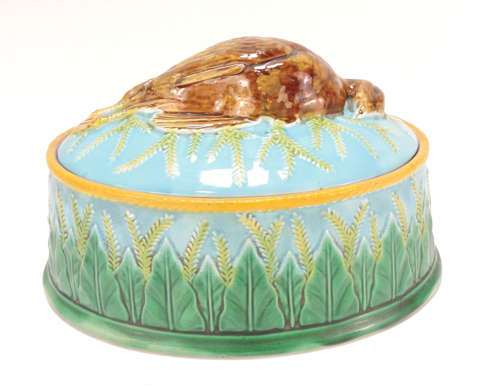 George Jones turquoise majolica (1 of 3)