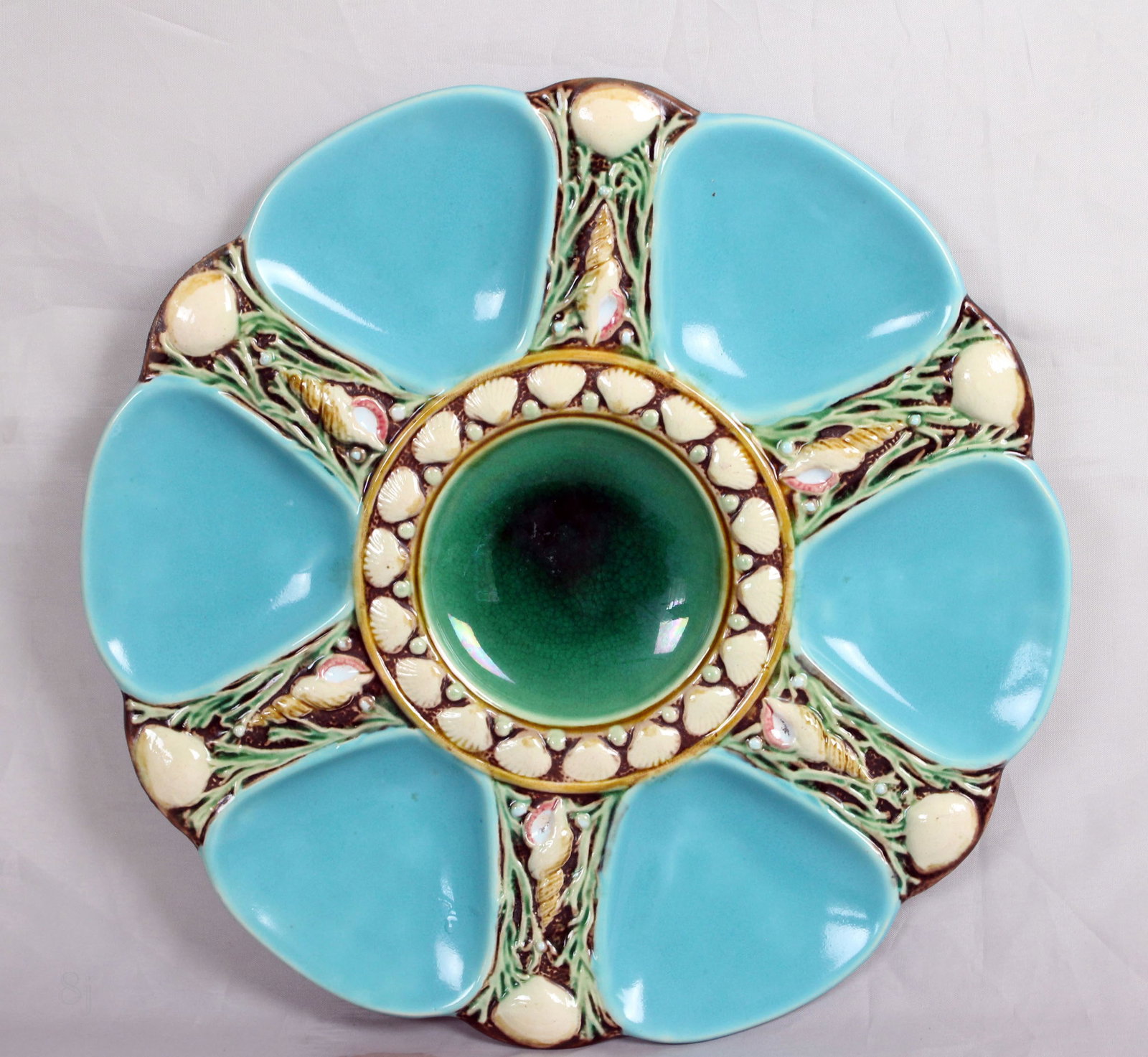 Minton majolica 6 well turquoise (1 of 2)