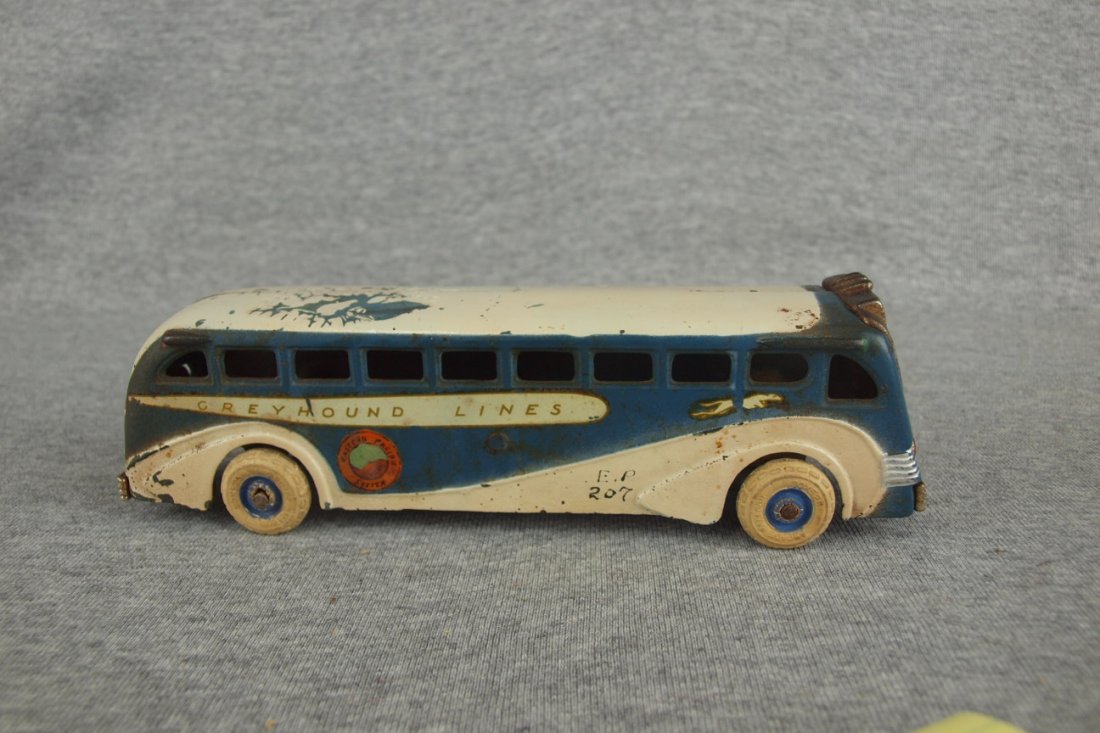Arcade cast iron Greyhouse Lines bus, Easter Pacific: Arcade cast iron Greyhouse Lines bus, Easter Pacific System