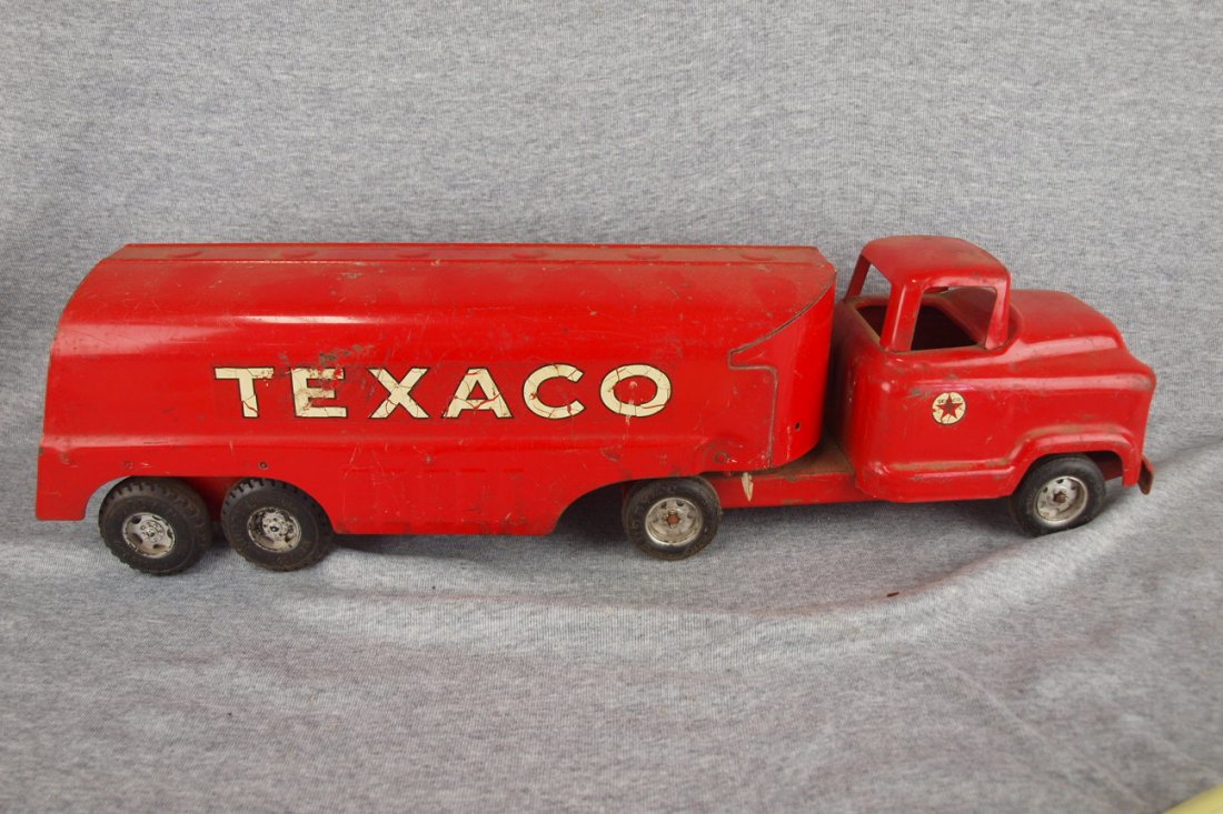 Buddy L Texaco pressed steel tanker truck, 23": Buddy L Texaco pressed steel tanker truck, 23"
