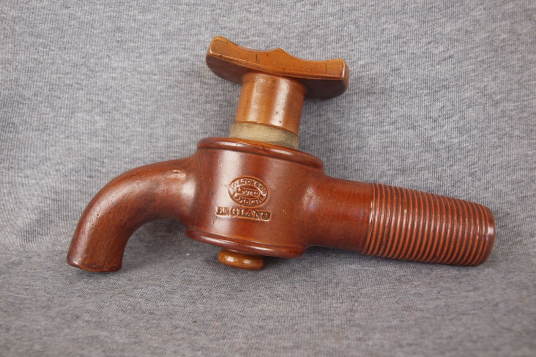 Doulton Lambeth stoneware spigot, 11": Doulton Lambeth stoneware spigot, 11"