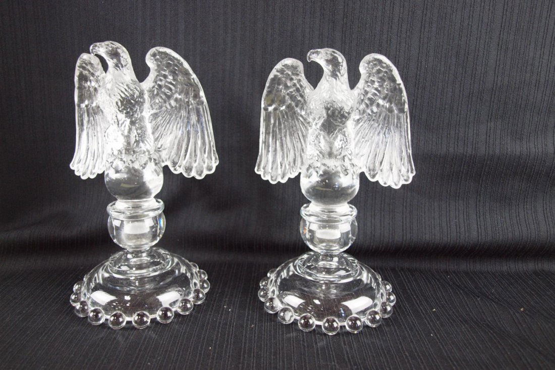 Beautiful and Rare Imperial Candlewick #400129R Urn 6 Candle holders sold pair only