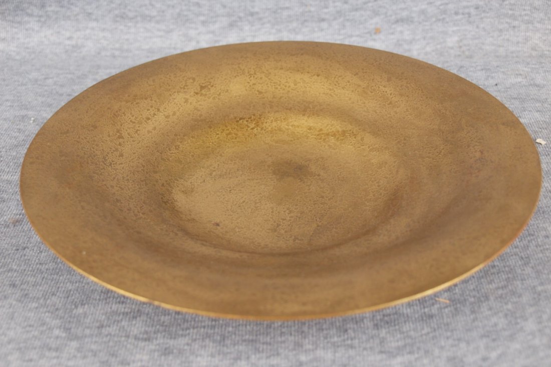 Tiffany gold Dor bowl,9", signed Tiffany Studios, NY,: Tiffany gold Dor bowl,9", signed Tiffany Studios, NY, #1705