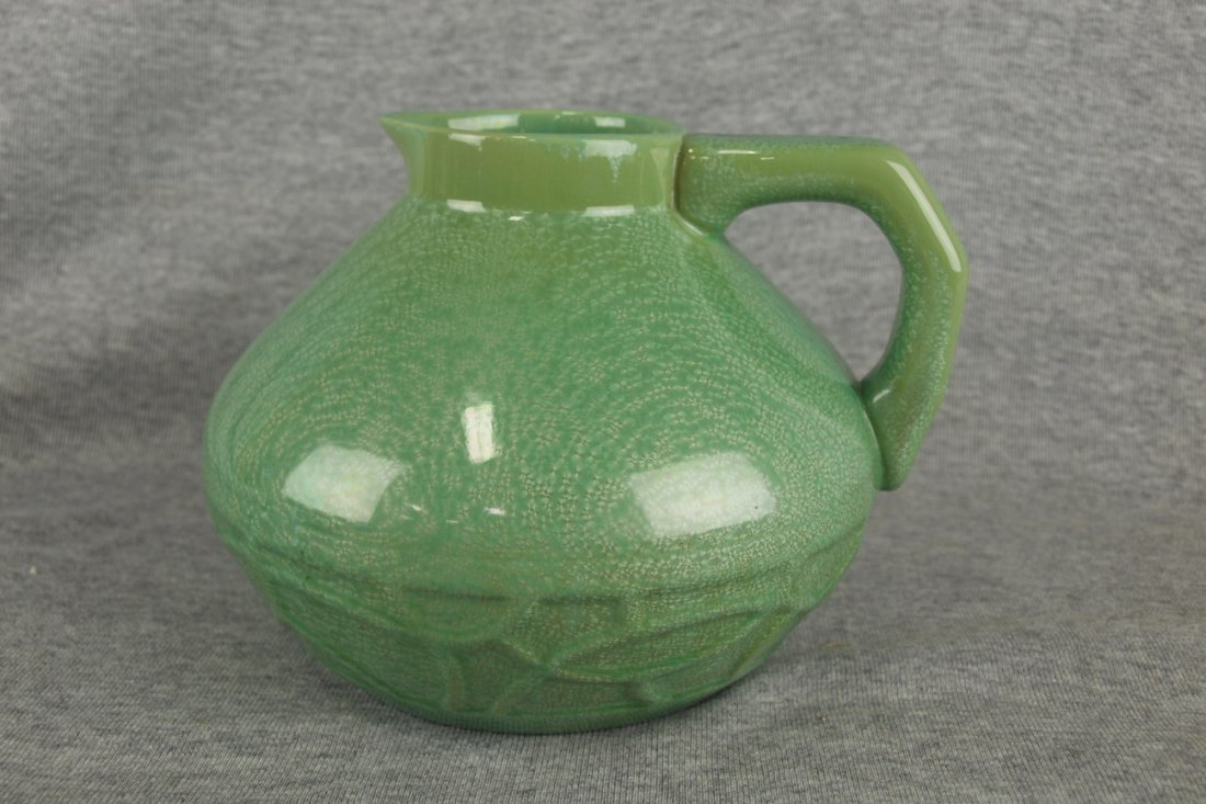 Sarreguemines French Crystaline pitcher, 7 1/2"w, #4219: Sarreguemines French Crystaline pitcher, 7 1/2"w, #4219