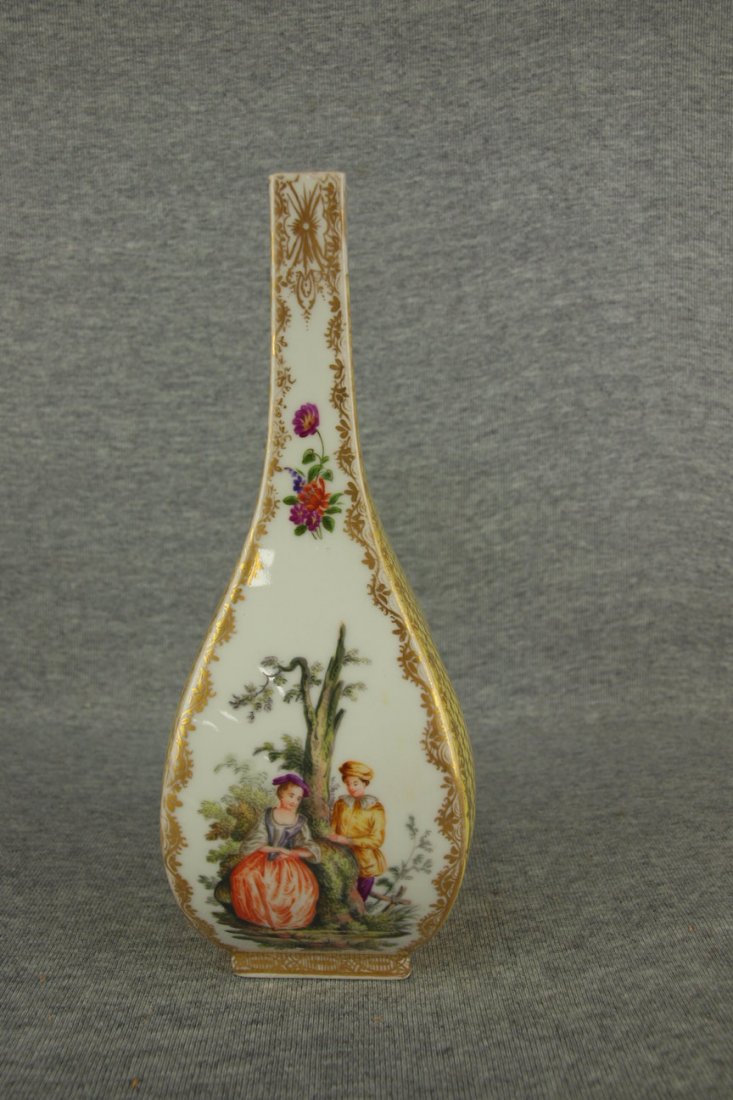 Helene Woodson vase, Augustas Rex Mark, 9", circa 1875: Helene Woodson vase, Augustas Rex Mark, 9", circa 1875