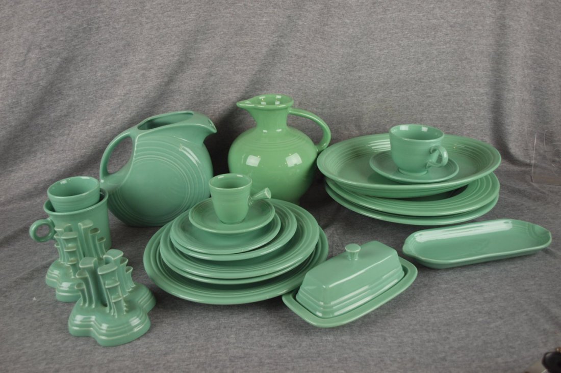 Fiesta Post 86 sea mist lot of 20 assorted pcs: Fiesta Post 86 sea mist lot of 20 assorted pcs