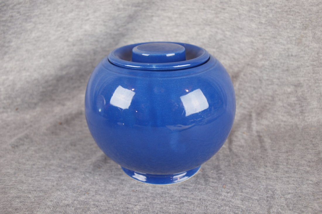 Fiesta Kitchen Kraft cobalt small canister jar: Fiesta Kitchen Kraft cobalt small canister jar