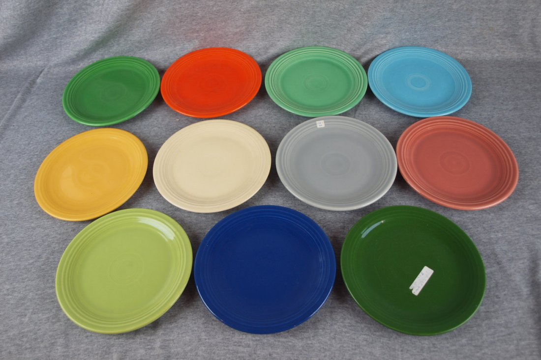 Fiesta 7" plate group, all 11 colors: Fiesta 7" plate group, all 11 colors