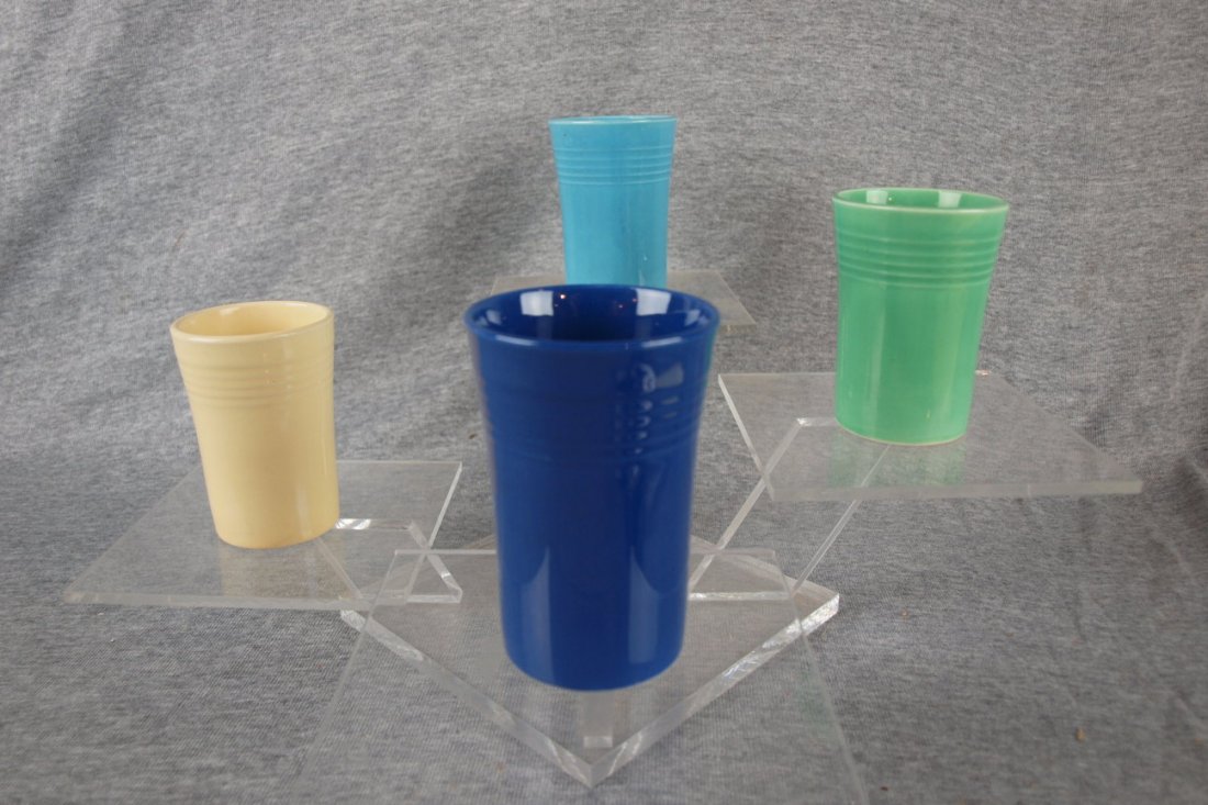 Fiesta juice tumbler group, turquoise, ivory, green,: Fiesta juice tumbler group, turquoise, ivory, green, cobalt