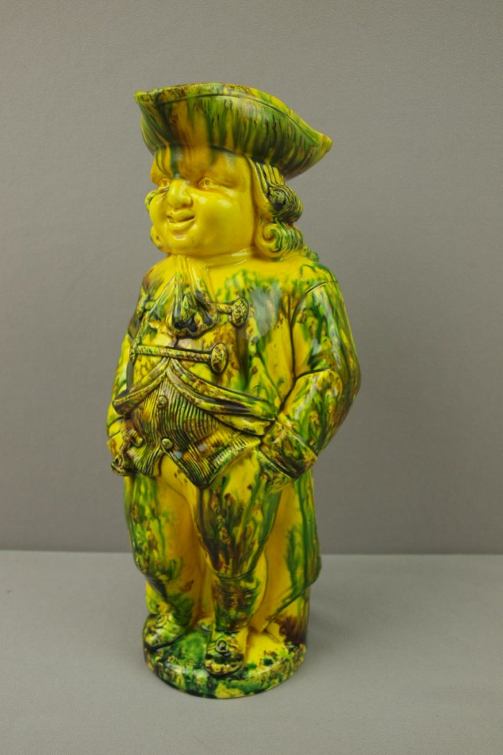 Minton Majolica rare multi-color toby jug, 12", shape #: Minton Majolica rare multi-color toby jug, 12", shape # 1139