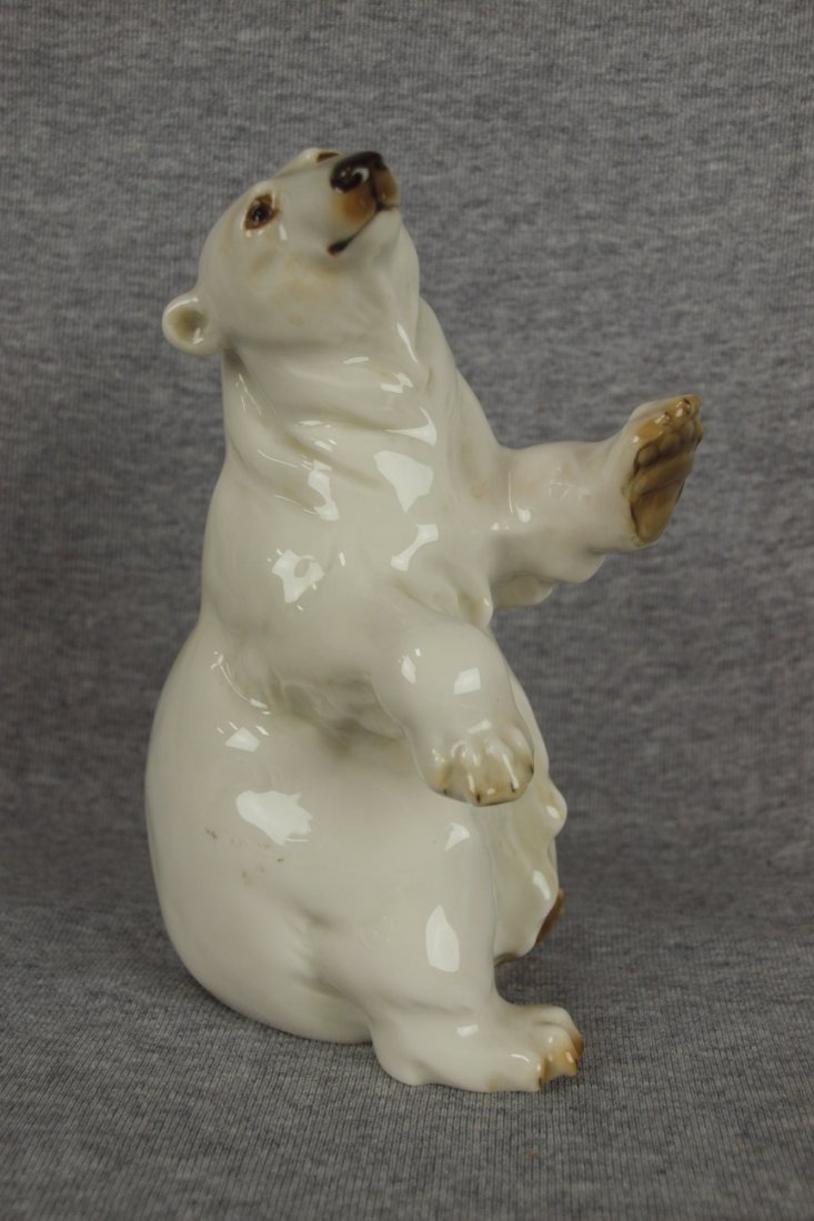 Hutschenreuther polar bear figure, 7": Hutschenreuther polar bear figure, 7"