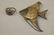 Sterling silver ring and fish brooch