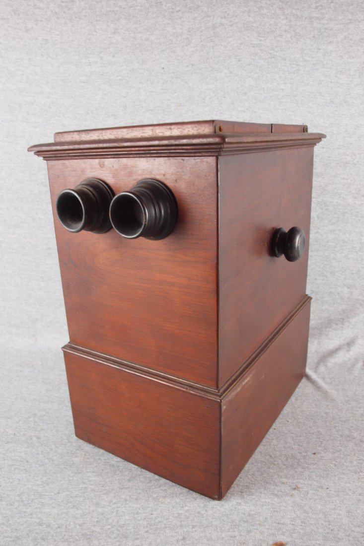 Wooden stereoviewer: Wooden stereoviewer