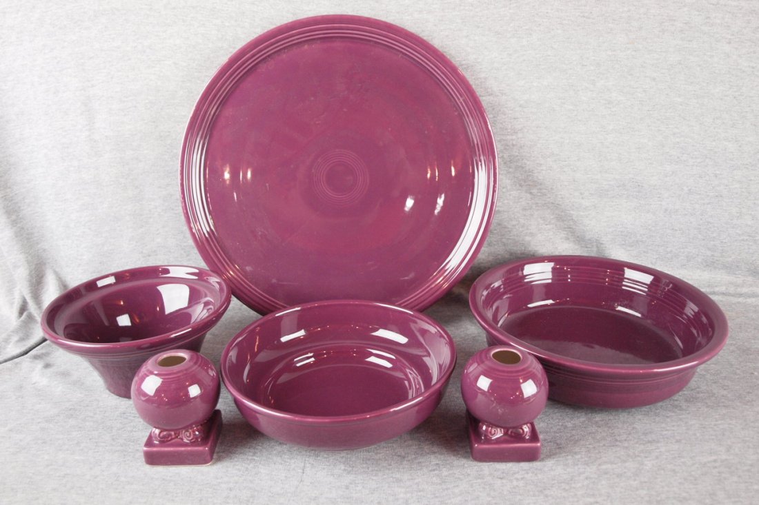 Fiesta post 86 heather lot of 6 pcs: Fiesta post 86 heather lot of 6 pcs
