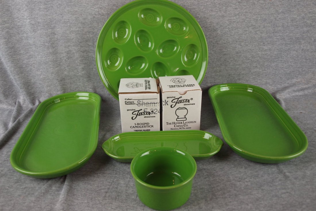 Fiesta Post 86 shamrock lot of 7 pcs: Fiesta Post 86 shamrock lot of 7 pcs