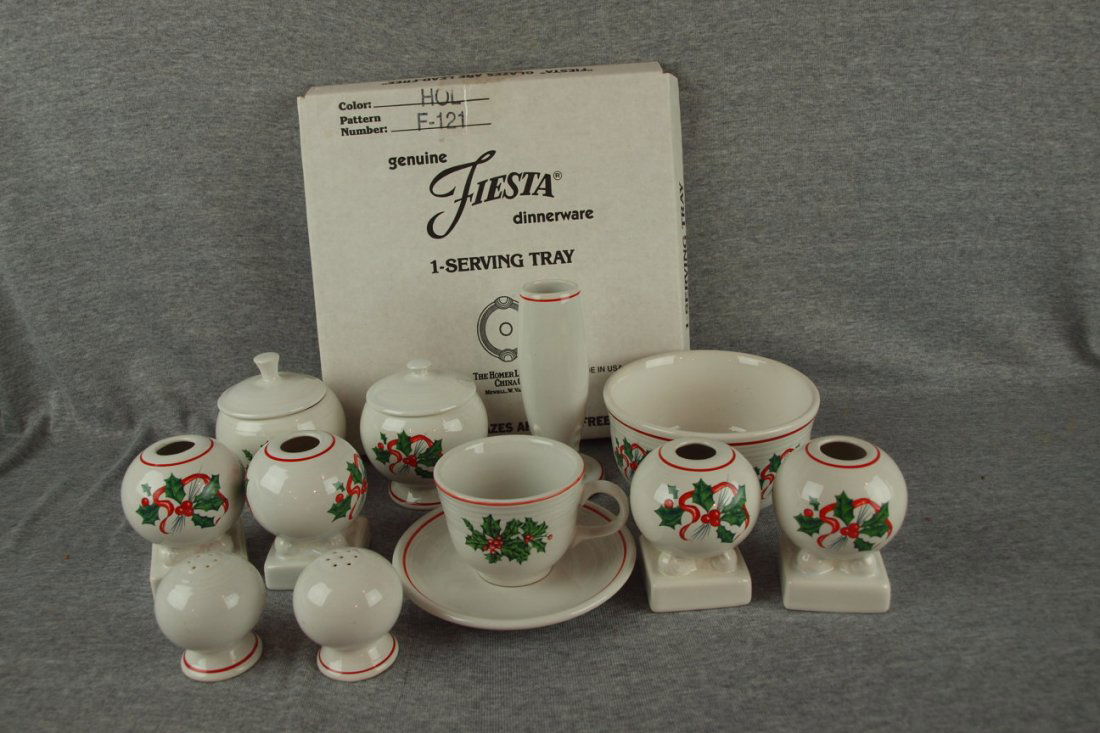 Fiesta Post 86 Holiday Fiesta lot of 13 pcs: Fiesta Post 86 Holiday Fiesta lot of 13 pcs