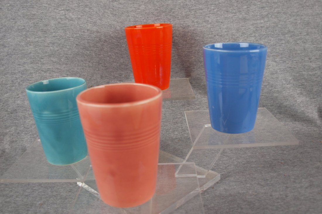 Harlequin tumbler group - red, turquoise, mauve blue,: Harlequin tumbler group - red, turquoise, mauve blue, rose