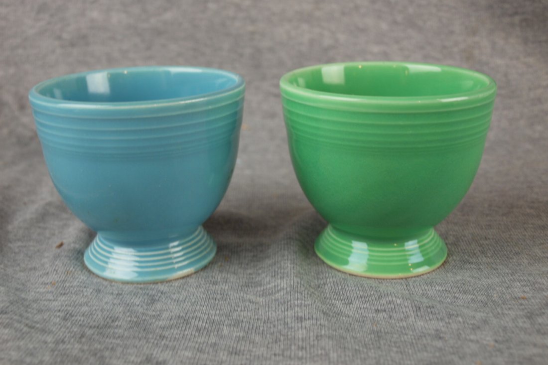 Fiesta egg cup group - turquoise & green: Fiesta egg cup group - turquoise & green