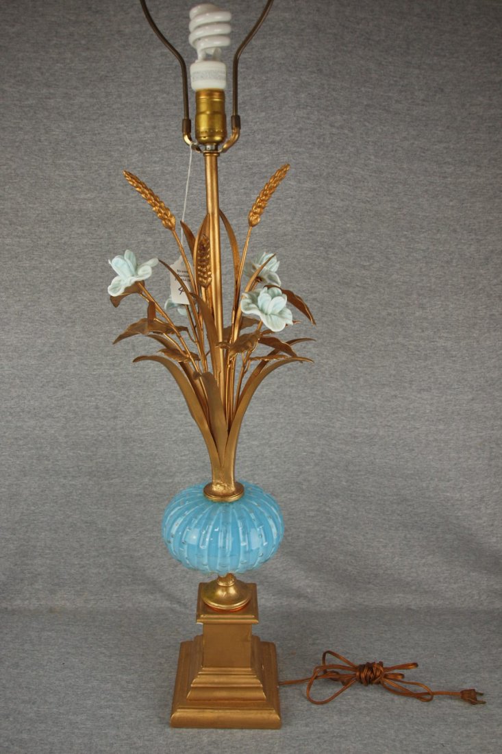 Italian Murano art glass Barovier & Toso table lamp 30": Italian Murano art glass Barovier & Toso table lamp 30"
