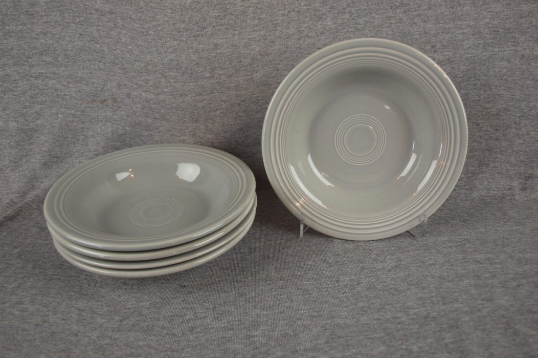 Fiesta deep plate group, 5 gray: Fiesta deep plate group, 5 gray