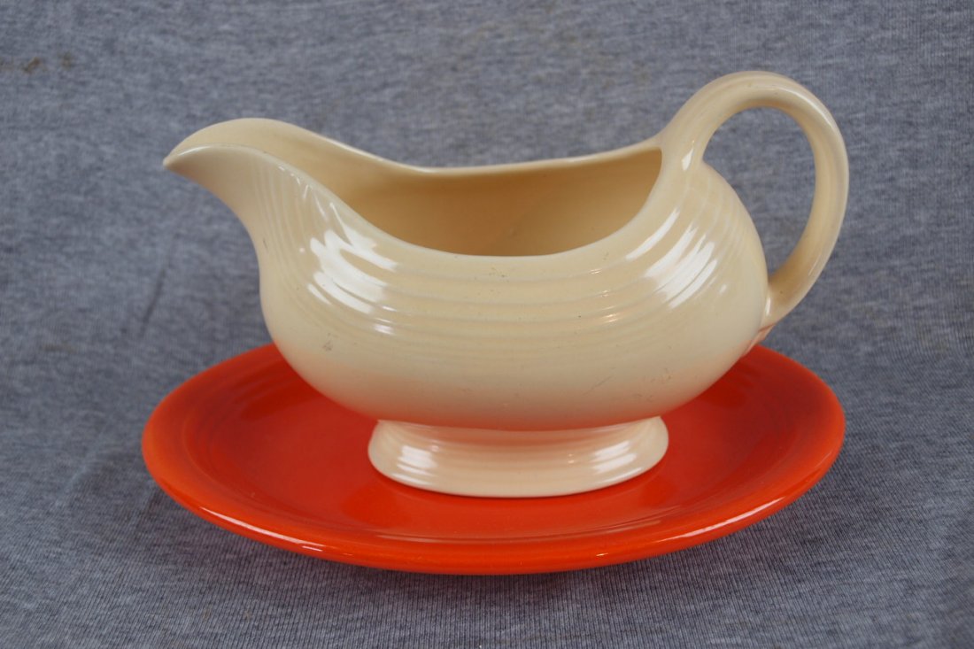 Fiesta ironstone red sauce boat stand, no sauce boat: Fiesta ironstone red sauce boat stand, no sauce boat