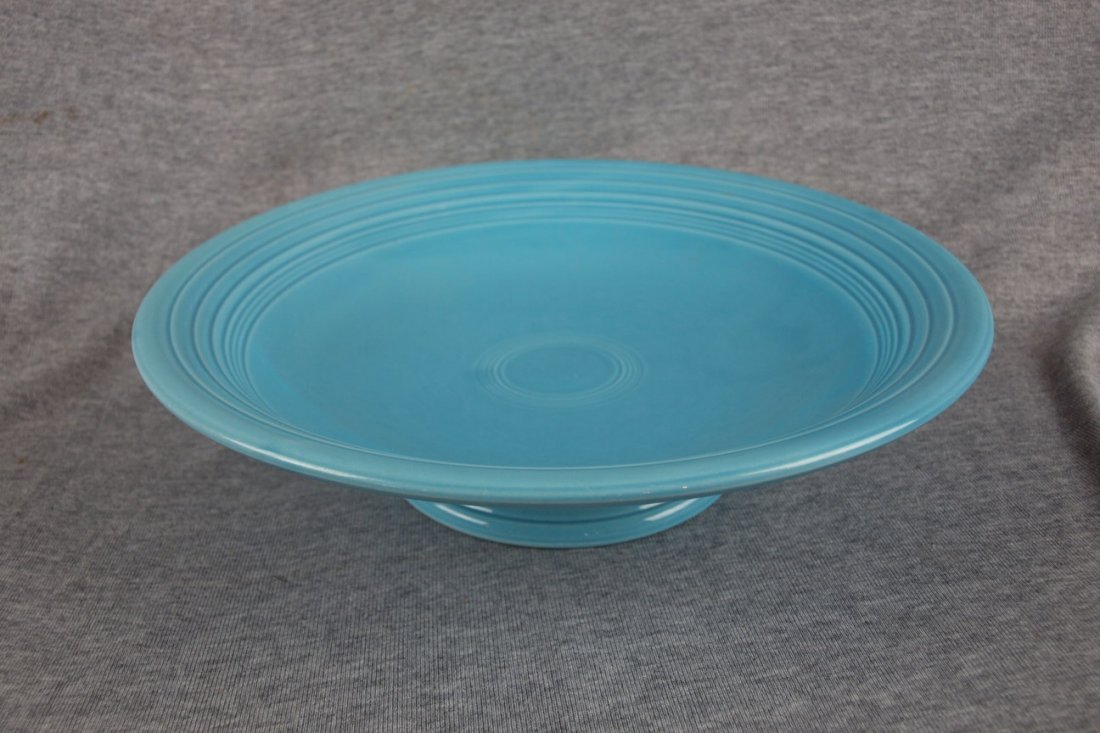 Fiesta 12" fruit compote, turquoise: Fiesta 12" fruit compote, turquoise